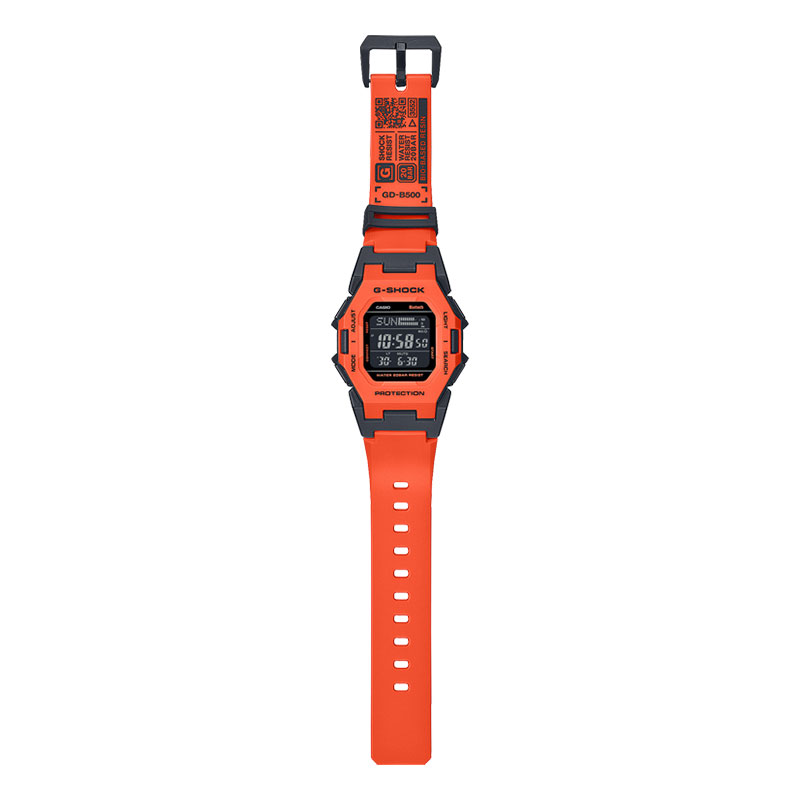 未使用 G-SHOCK GD-B500FL-4JF オレンジ/ブラック G-SHOCK DIGITAL GD-B500 Series ジーショック デジタル GD-B500FL-4JF