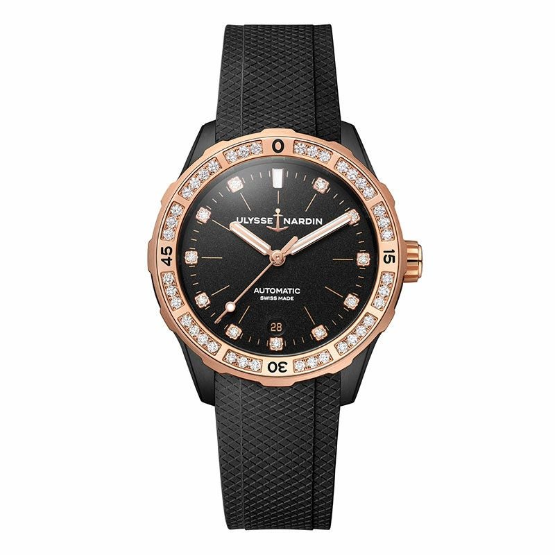 ULYSSE NARDIN Diver Lady ユリス・ナルダン ダイバーレディ 8165-182B-3/BLACK