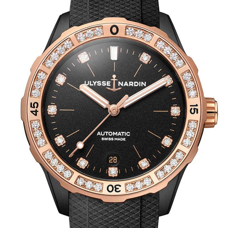 ULYSSE NARDIN Diver Lady ユリス・ナルダン ダイバーレディ 8165-182B-3/BLACK