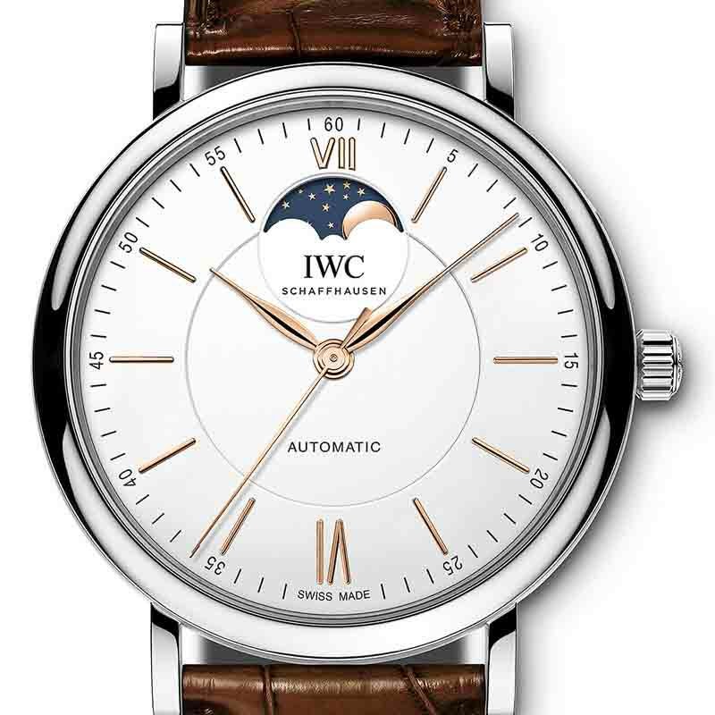 【OH済】 アイダブリューシー 【IWC】 ポートフィノオートマティックムーンフェイズ 37 IW459001 レディース ホワイトシェル ステンレススティール 腕時計 時計 PORTOFINO AUTOMATIC MOONPHASE 37 SS ダイヤモンドベゼル【中古】 IWC PORTOFINO AUTOMATIC MOON PHASE 37 アイ・ダブリュー・シー