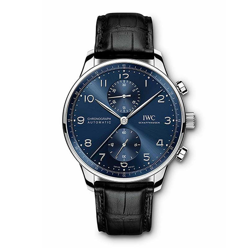 極美品 IWC 純正 ポルトギーゼ ダークブルー アリゲーター ストラップ XS IWC PORTUGIESER CHRONOGRAPH アイ・ダブリュー・シー ポルトギーゼ