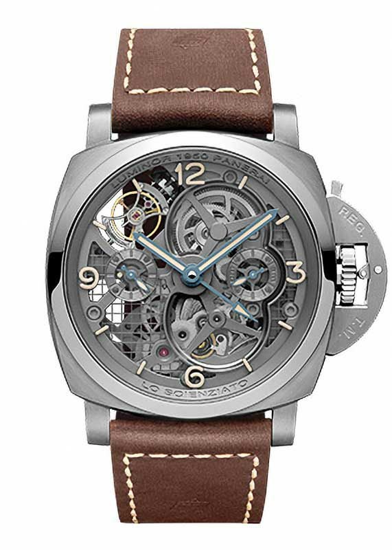 PANERAI LO SCIENZIATO - LUMINOR 1950 TOURBILLON GMT TITANIO - 47MM 