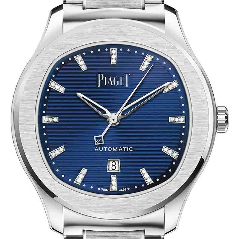 PIAGET(ピアジェ) 腕時計 ポロ デイト G0A46018 ボーイズ SS/36Pダイヤインデックス(約0.07カラット) ブルー G0A46018 PIAGET ピアジェ ポロ デイト - 高級腕時計 正規販売店