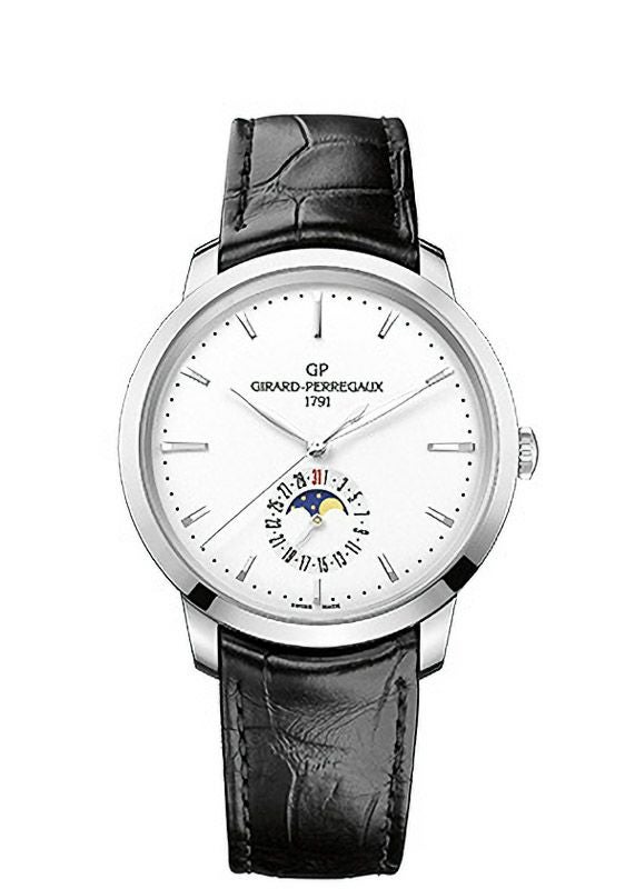 GIRARD PERREGAUX 1966 DATE AND MOON PHASES ジラール・ペルゴ 1966 デイト＆ムーンフェイズ 49545-11-131-BB60