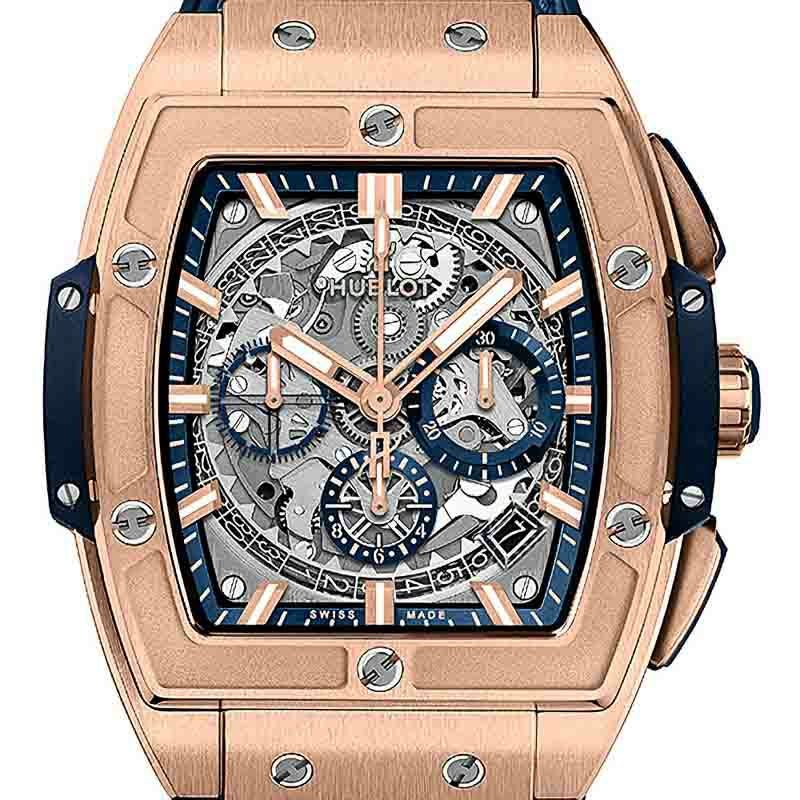 HUBLOT SPIRIT OF BIG BANG KING GOLD BLUE ウブロ スピリット オブ