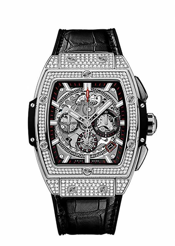 HUBLOT SPIRIT OF BIG BANG TITANIUM PAVE ウブロ スピリット オブ