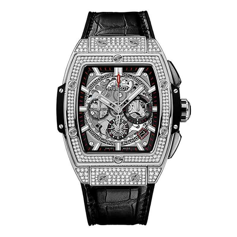 HUBLOT SPIRIT OF BIG BANG TITANIUM PAVE ウブロ スピリット オブ