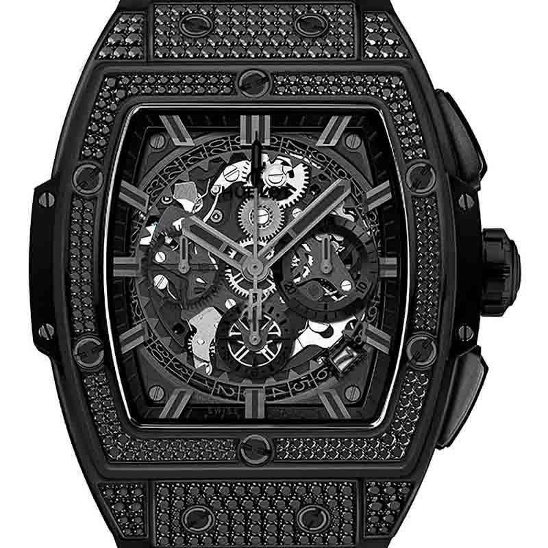 ポロパン　オールブラック　ハイレグタイプ HUBLOT SPIRIT OF BIG BANG ALL BLACK PAVE ウブロ スピリット オブ