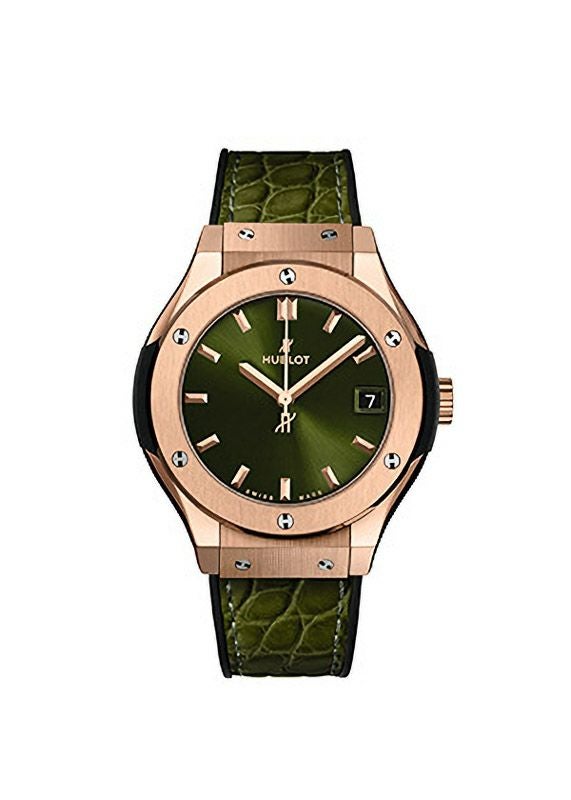 HUBLOT CLASSIC FUSION KING GOLD GREEN ウブロ クラシック