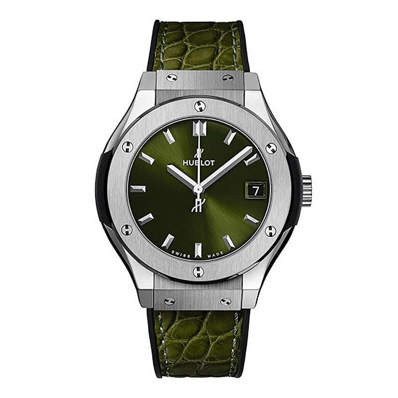 HUBLOT CLASSIC FUSION TITANIUM GREEN ウブロ クラシック・フュージョン チタニウム グリーン 581.NX.8970.LR