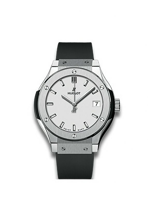 新品同様 ウブロ HUBLOT クラシックフュージョン チタニウム オパリン 581.NX.2611.RX レディース 腕時計 Classic fusion VLP 90194916 581.NX.2611.RX クラシック・フュージョン チタニウム オパリン