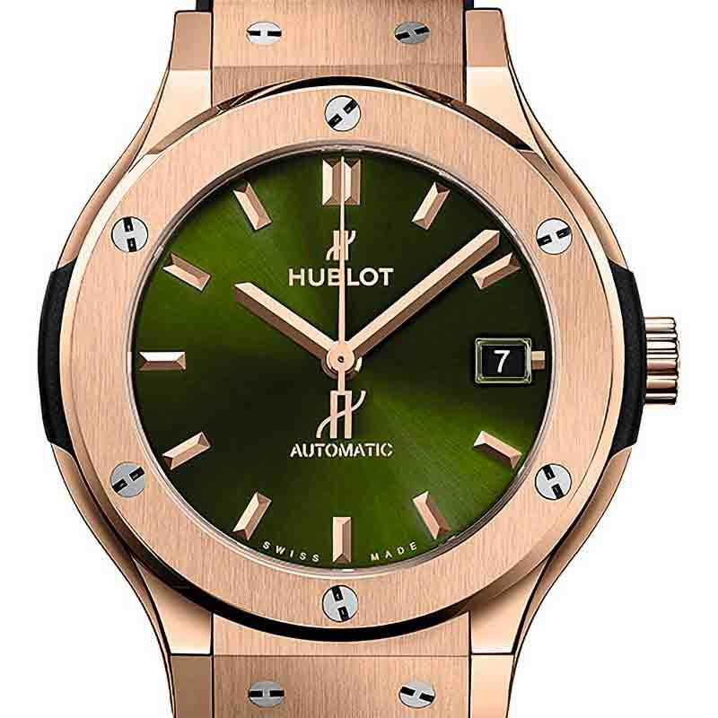 HUBLOT CLASSIC FUSION KING GOLD GREEN ウブロ クラシック