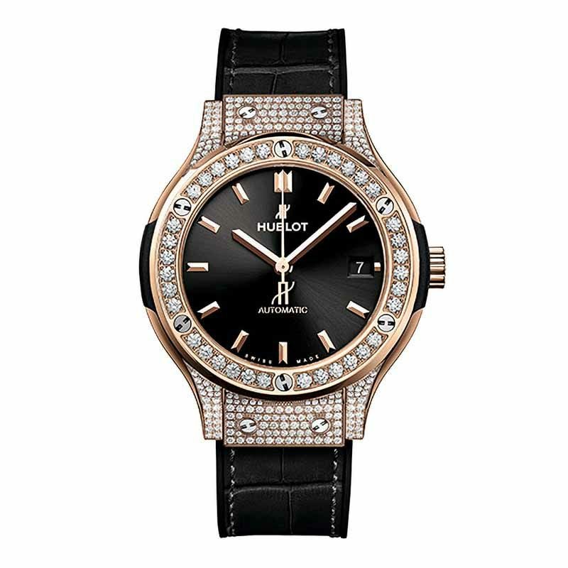 HUBLOT CLASSIC FUSION KING GOLD PAVE ウブロ クラシック