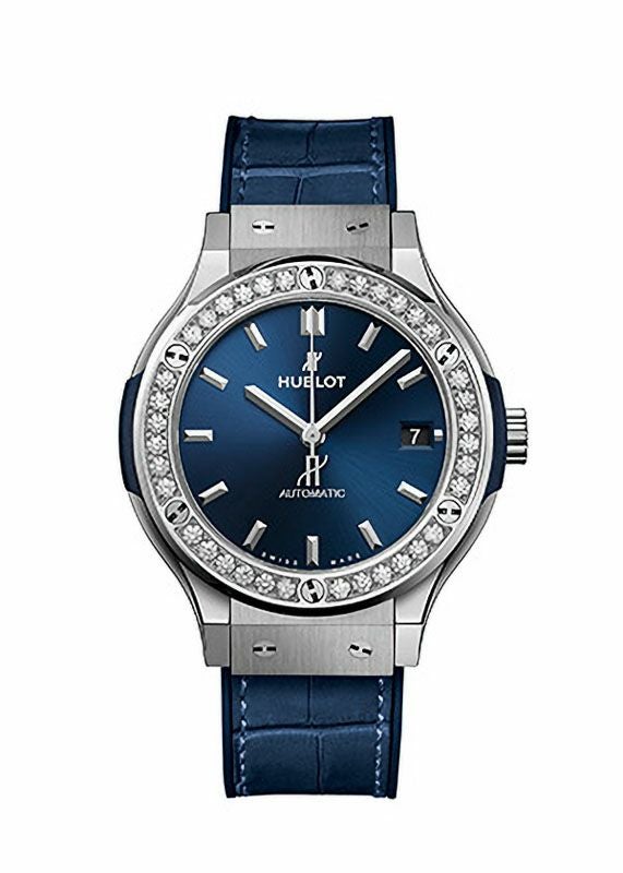 HUBLOT CLASSIC FUSION TITANIUM BLUE DIAMONDS ウブロ クラシック