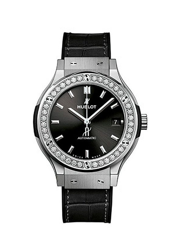 HUBLOT CLASSIC FUSION TITANIUM DIAMONDS ウブロ クラシック