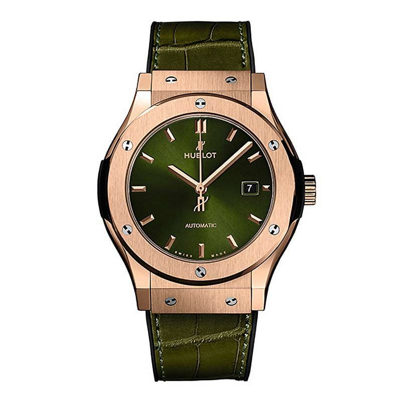 HUBLOT CLASSIC FUSION KING GOLD GREEN ウブロ クラシック