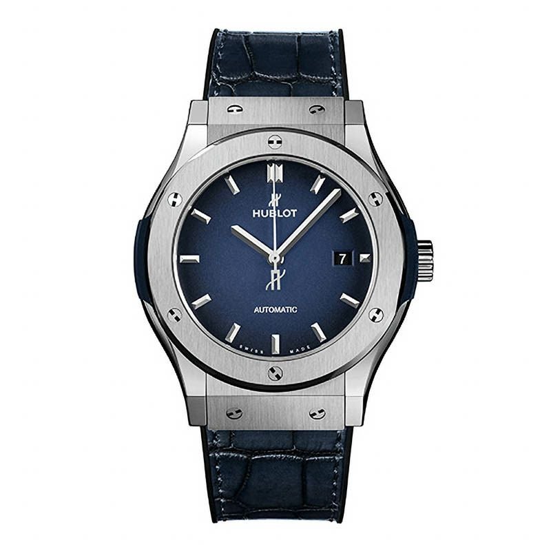 HUBLOT CLASSIC FUSION TITANIUM DEEP BLUE ウブロ クラシック・フュージョン チタニウム ディープブルー 542.NX.6670.LR.JPN18