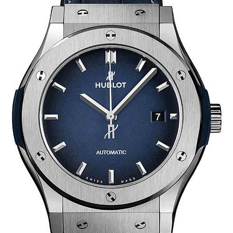 HUBLOT CLASSIC FUSION TITANIUM DEEP BLUE ウブロ クラシック・フュージョン チタニウム ディープブルー 542.NX.6670.LR.JPN18