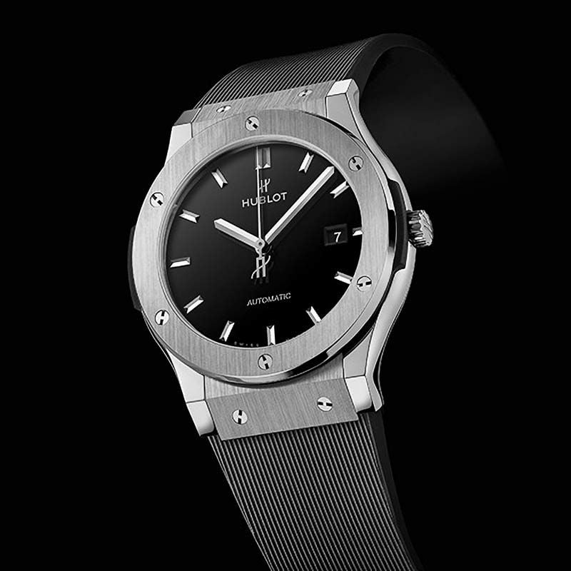 HUBLOT CLASSIC FUSION TITANIUM BLACK SHINY ウブロ クラシック