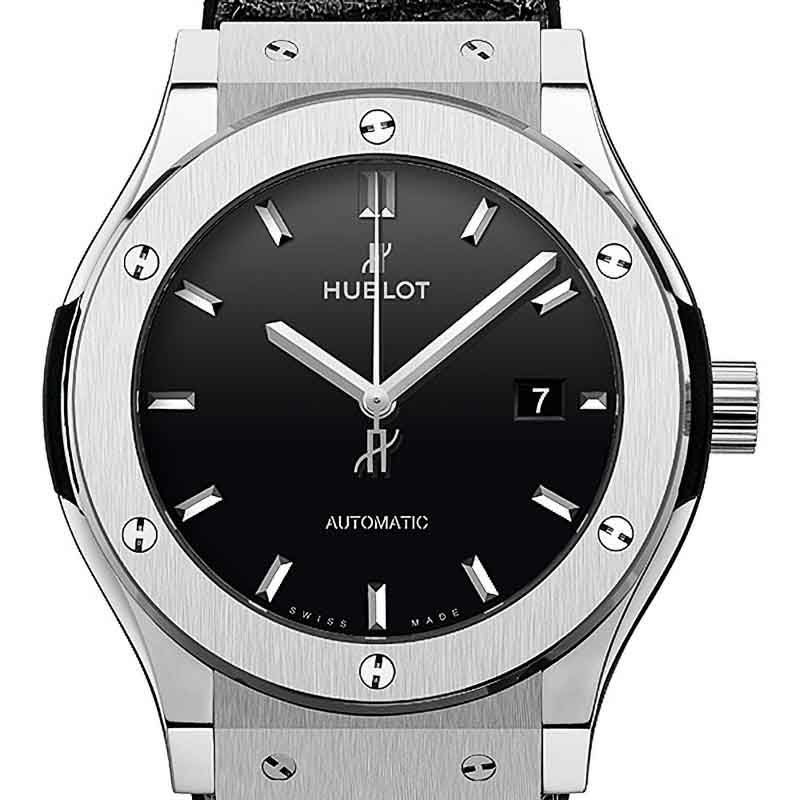 HUBLOT CLASSIC FUSION TITANIUM BLACK SHINY ウブロ クラシック・フュージョン チタニウム ブラックシャイニー 542.NX.1270.LR