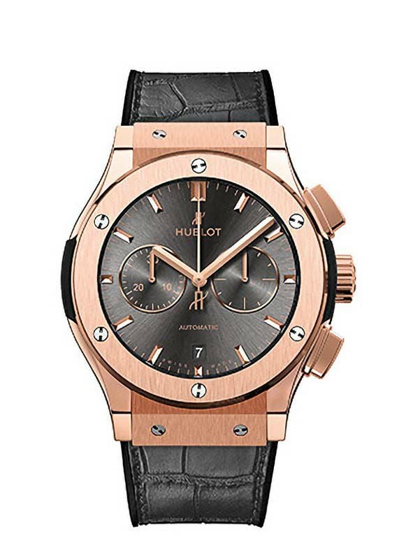 HUBLOT CLASSIC FUSION CHRONOGRAPH KING GOLD RACING GREY ウブロ
