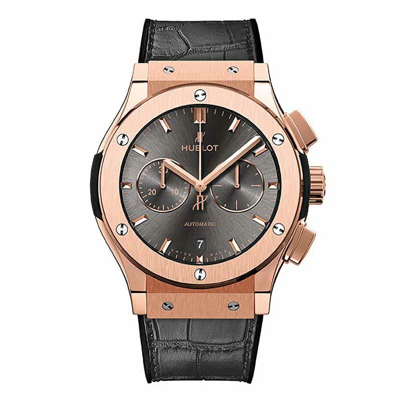 ウブロ HUBLOT 自動巻き時計レプリカ HUBLOT CLASSIC FUSION CHRONOGRAPH KING GOLD RACING GREY ウブロ