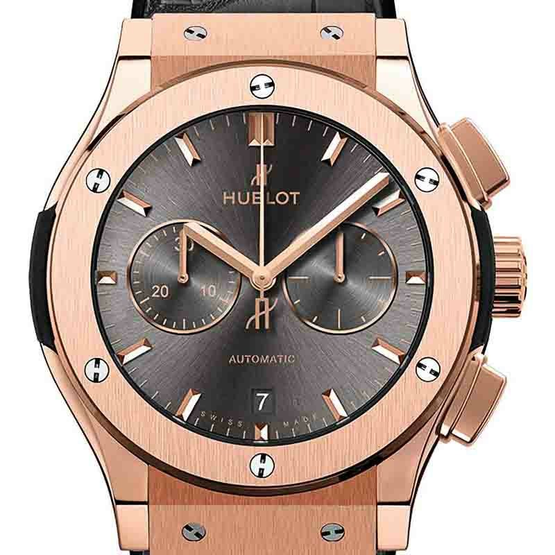 HUBLOT CLASSIC FUSION CHRONOGRAPH KING GOLD RACING GREY ウブロ