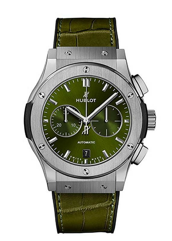 HUBLOT CLASSIC FUSION CHRONOGRAPH TITANIUM GREEN ウブロ クラシック