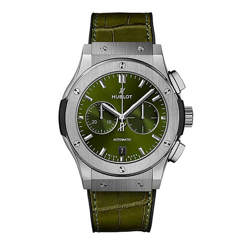 HUBLOT CLASSIC FUSION CHRONOGRAPH TITANIUM GREEN ウブロ クラシック