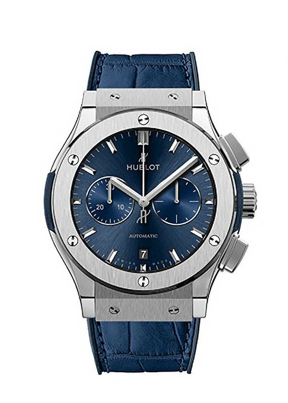 HUBLOT CLASSIC FUSION CHRONOGRAPH TITANIUM BLUE ウブロ クラシック 