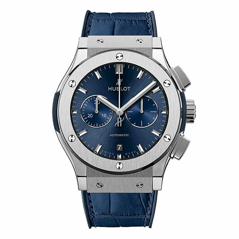HUBLOT CLASSIC FUSION CHRONOGRAPH TITANIUM BLUE ウブロ クラシック