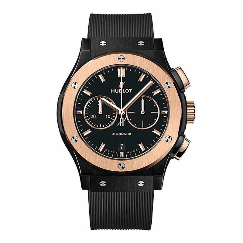 HUBLOT CLASSIC FUSION CHRONOGRAPH CERAMIC KING GOLD ウブロ 