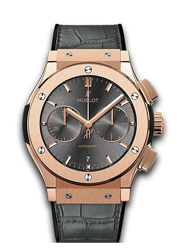 HUBLOT CLASSIC FUSION CHRONOGRAPH KING GOLD RACING GREY ウブロ