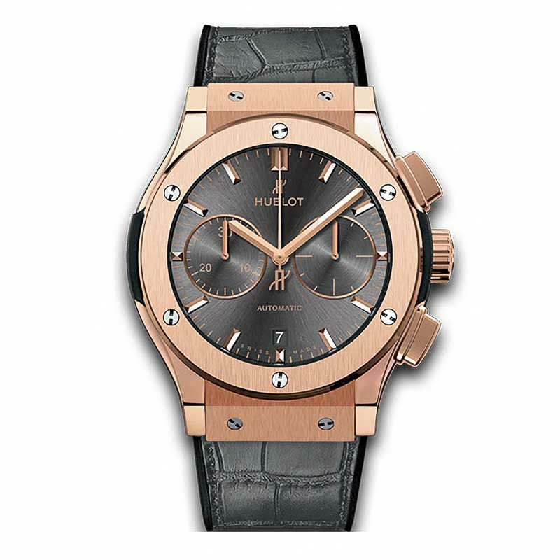 HUBLOT CLASSIC FUSION CHRONOGRAPH KING GOLD RACING GREY ウブロ