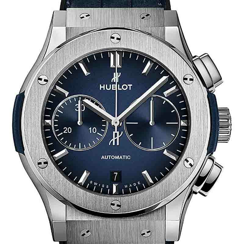 HUBLOT CLASSIC FUSION CHRONOGRAPH TITANIUM DEEP BLUE ウブロ
