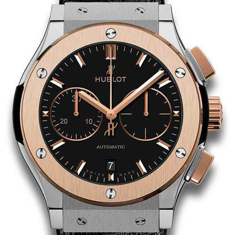 HUBLOT CLASSIC FUSION CHRONOGRAPH TITANIUM KING GOLD ウブロ