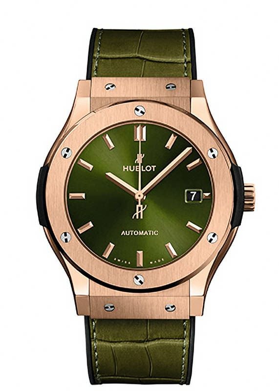 HUBLOT CLASSIC FUSION KING GOLD GREEN ウブロ クラシック・フュージョン キングゴールド グリーン 511.OX.8980.LR