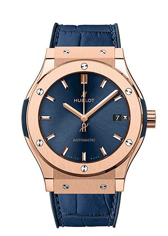 HUBLOT CLASSIC FUSION KING GOLD BLUE ウブロ クラシック