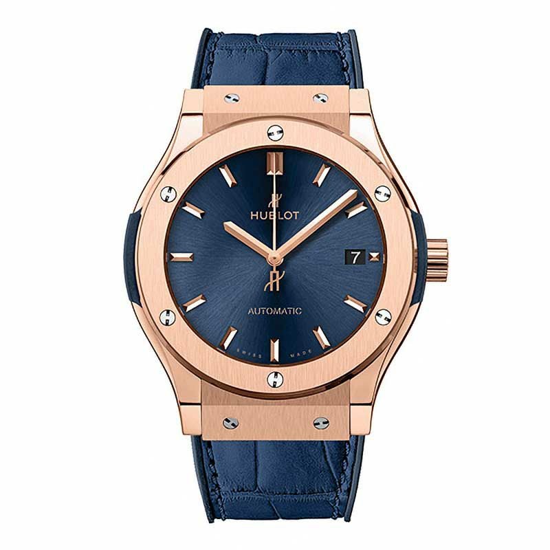 HUBLOT CLASSIC FUSION KING GOLD BLUE ウブロ クラシック