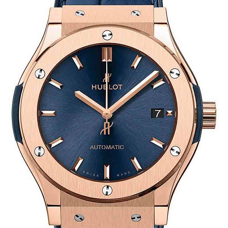HUBLOT CLASSIC FUSION KING GOLD BLUE ウブロ クラシック