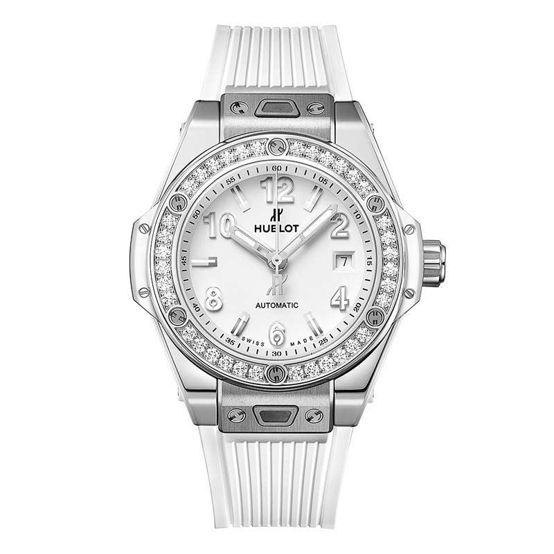 HUBLOT BIG BANG ONE CLICK STEEL WHITE DIAMONDS ウブロ ビッグ・バン ワンクリック スチール ホワイト ダイヤモンド 485.SE.2010.RW.1204