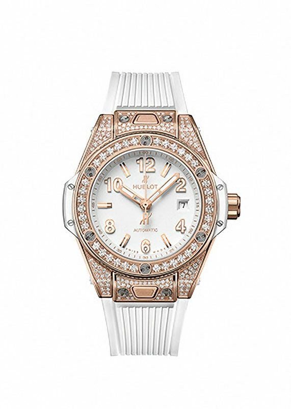 HUBLOT BIG BANG ONE CLICK KING GOLD WHITE PAVE ウブロ ビッグ・バン