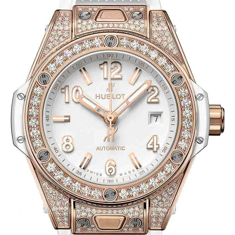 HUBLOT BIG BANG ONE CLICK KING GOLD WHITE PAVE ウブロ ビッグ・バン