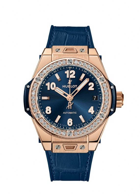 HUBLOT BIG BANG ONE CLICK KING GOLD BLUE DIAMONDS ウブロ ビッグ