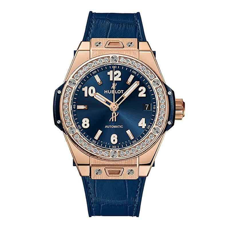 HUBLOT BIG BANG ONE CLICK KING GOLD BLUE DIAMONDS ウブロ ビッグ
