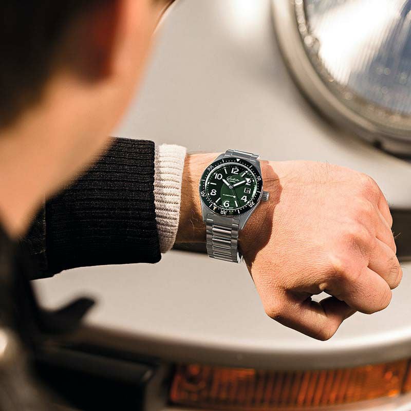 た*け様 【希少美品】グラスヒュッテオリジナルspezimatic GUB 自動 GLASHUTTE ORIGINAL SeaQ グラスヒュッテ・オリジナル シーキュー 1-39