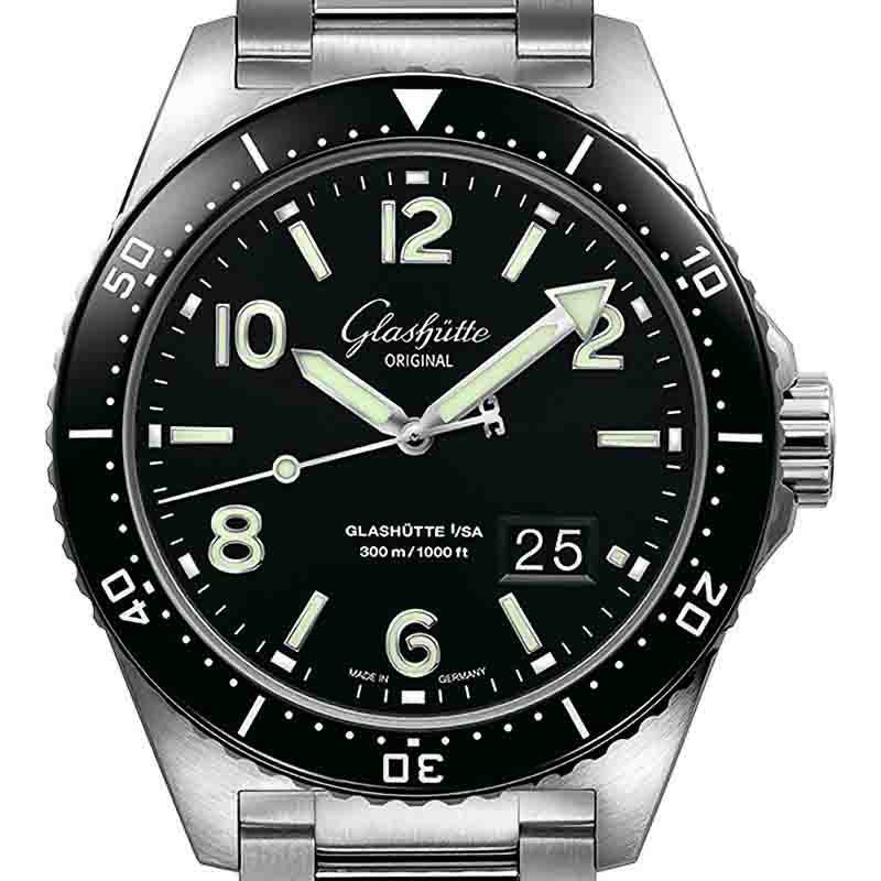 GLASHUTTE ORIGINAL SeaQ Panorama Date グラスヒュッテ・オリジナル シーキュー パノラマデイト 1-36-13-01-80-70