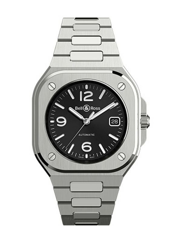 ベル＆ロス BR05 ブラック スティール BR05A-BL-ST-/SST メンズ 中古 腕時計 Bell ＆ Ross BR 05 BLACK STEEL ベル＆ロス BR 05 ブラック