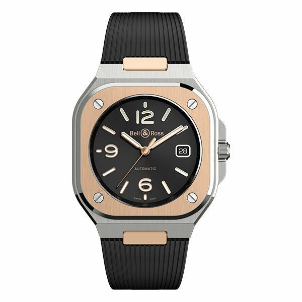 BELL & ROSS BR 05 BLACK STEEL & GOLD ベル＆ロス BR 05 ブラックスティール & ゴールド BR05A-BL-STPG/SRB