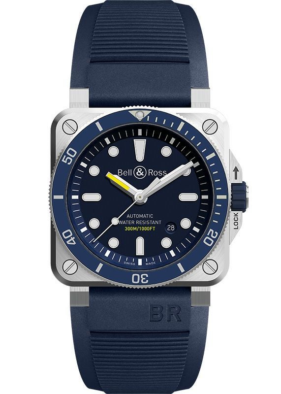 BELL & ROSS BR 03-92 DIVER BLUE ベル＆ロス BR 03-92 ダイバーブルー BR0392-D-BU-ST/SRB
